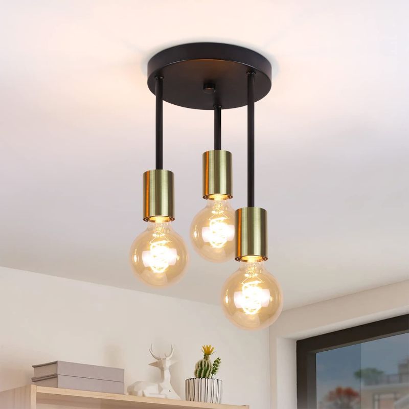 Retro-Pendelleuchte Deckenlampe Trio