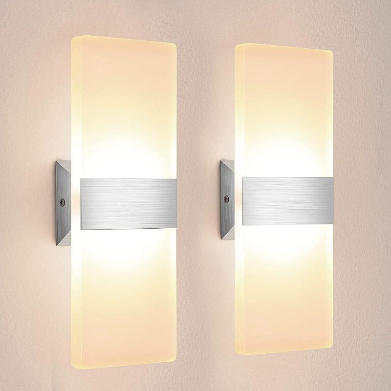 Acryl LED Wandleuchten-Set