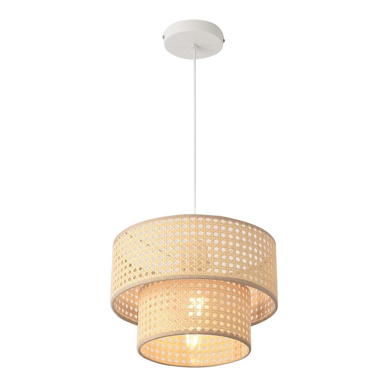 Hängelampe aus Rattan