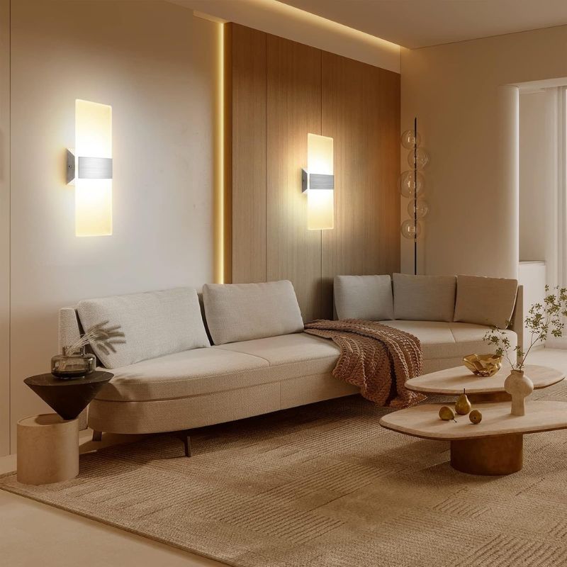 Acryl LED Wandleuchten-Set