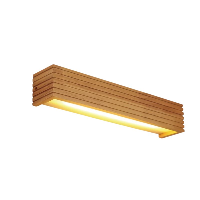 LED-Wandleuchte aus Holz – Warmes Licht