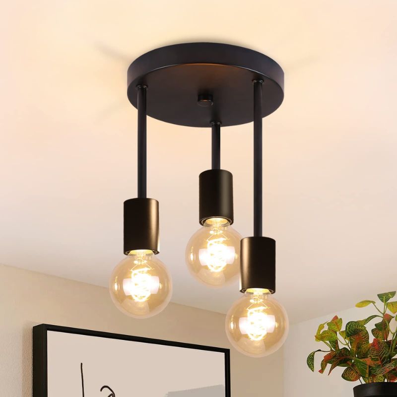 Retro-Pendelleuchte Deckenlampe Trio