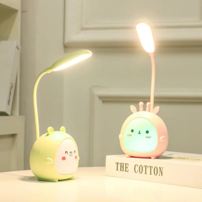 USB-aufladbare Leselampe für Kinder mit Augenschutz und Cartoon-Design