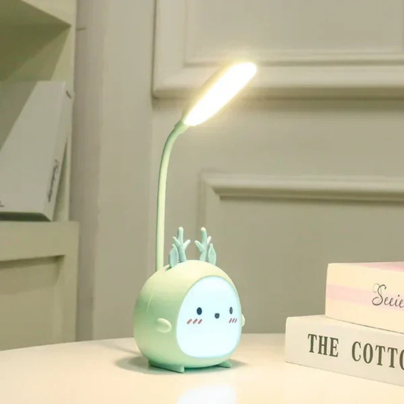 USB-aufladbare Leselampe für Kinder mit Augenschutz und Cartoon-Design