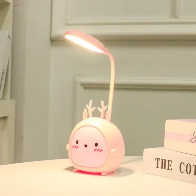 USB-aufladbare Leselampe für Kinder mit Augenschutz und Cartoon-Design