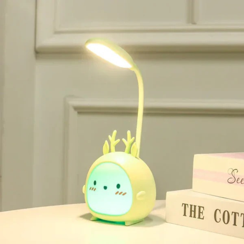 USB-aufladbare Leselampe für Kinder mit Augenschutz und Cartoon-Design