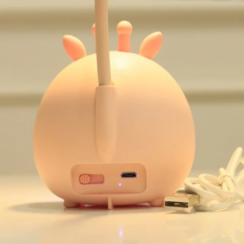 USB-aufladbare Leselampe für Kinder mit Augenschutz und Cartoon-Design