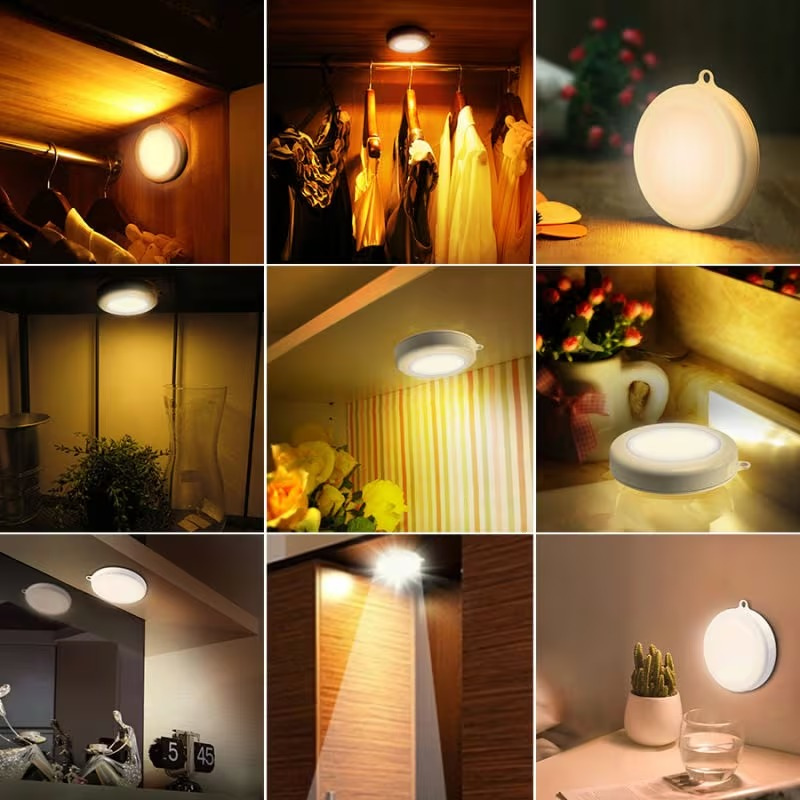 Wiederaufladbare LED-Bewegungsmelderleuchte mit Magnetbefestigung, automatische Beleuchtung für Flure, Schlafzimmer und Treppenhäuser.