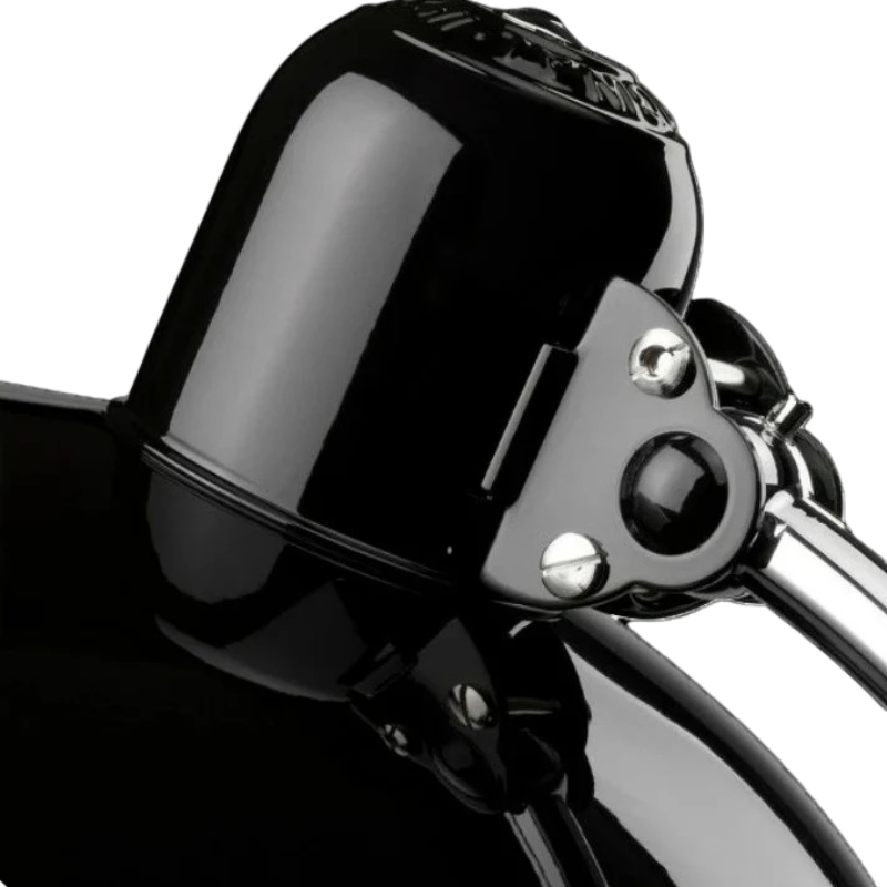 Retro-Tischleuchte in Kuppelform mit verstellbarem Arm aus massivem Metall
