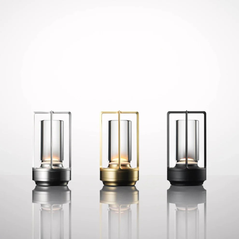 Elegante Kristall-Tischlampe mit Touch-Dimmer und wiederaufladbarem USB-Design