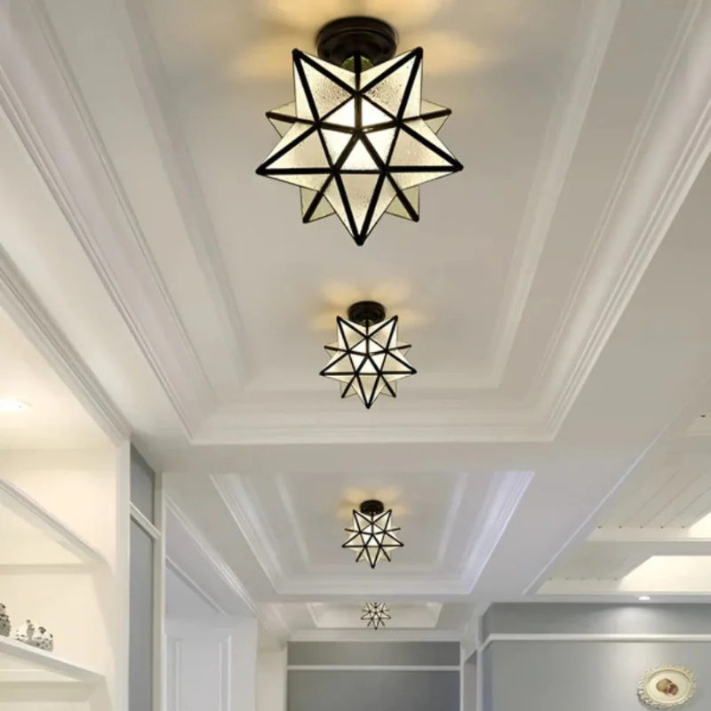 Elegante LED-Deckenleuchte mit Sternenhimmel-Effekt, modernem Design und wahlweise warm- bis kaltweißem Licht, ideal für jeden Raum.