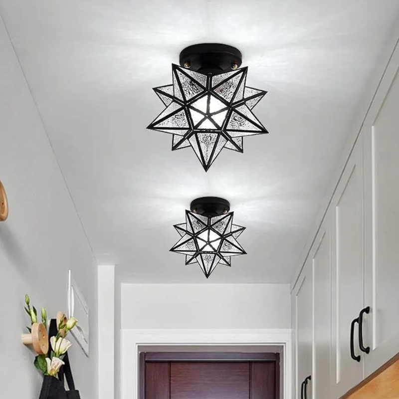 Elegante LED-Deckenleuchte mit Sternenhimmel-Effekt, modernem Design und wahlweise warm- bis kaltweißem Licht, ideal für jeden Raum.