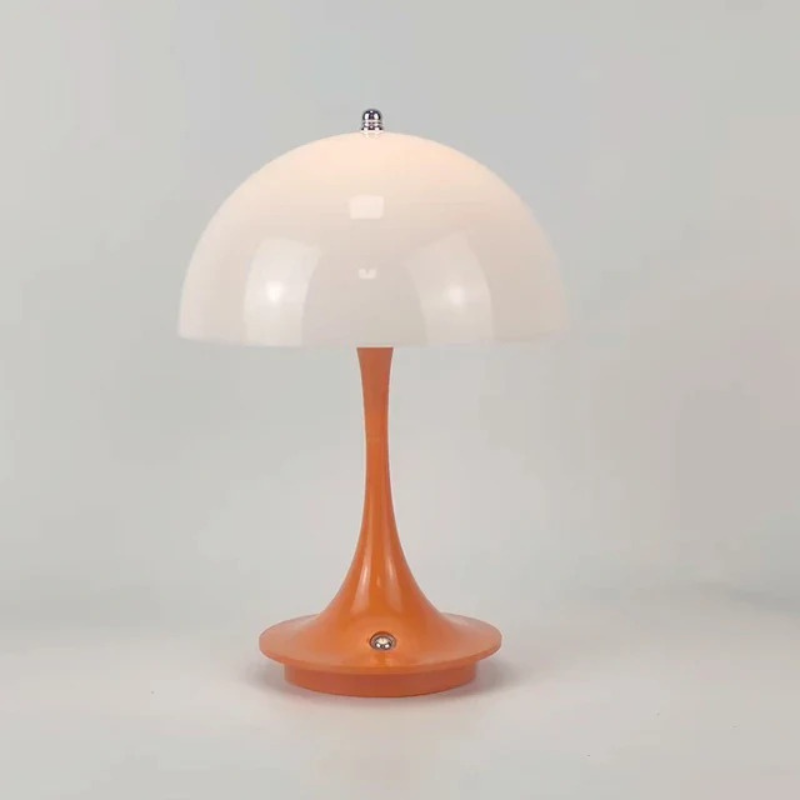 Moderne kabellose Tischleuchte mit warmem LED-Licht
