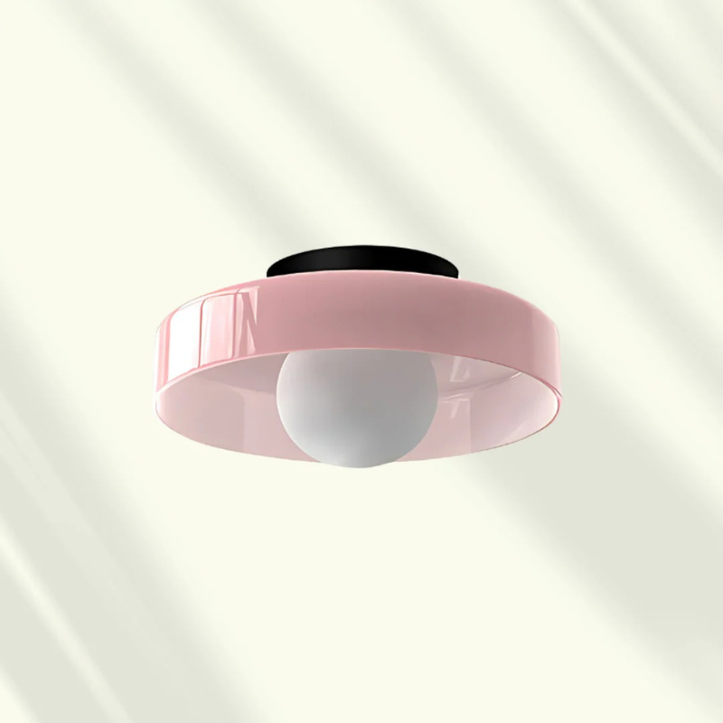Moderne runde LED-Deckenleuchte mit Glasoberfläche, energieeffiziente Beleuchtung für Wohn- und Schlafzimmer