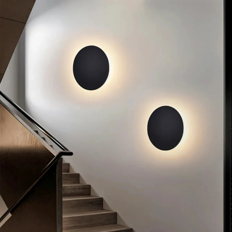 Moderne runde LED-Wandleuchte