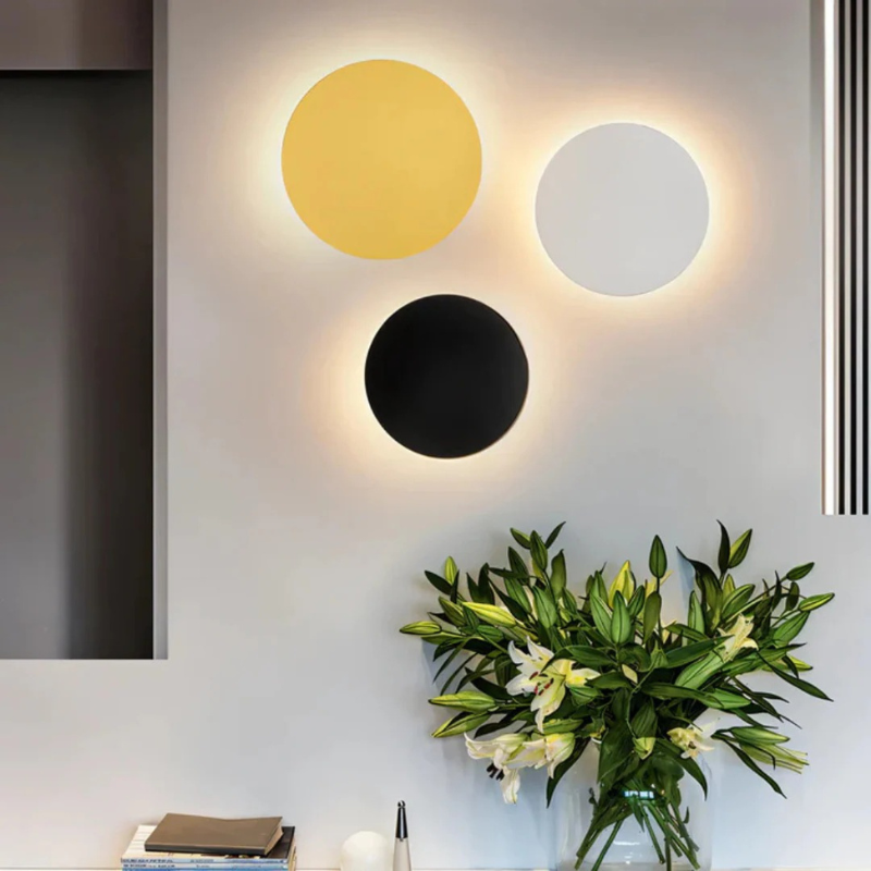Moderne runde LED-Wandleuchte