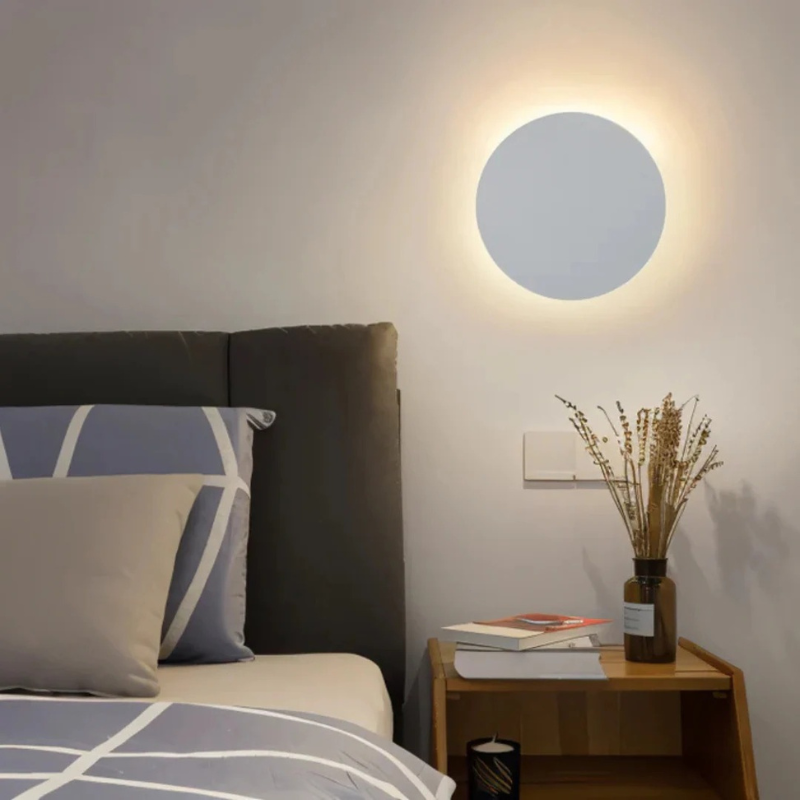 Moderne runde LED-Wandleuchte