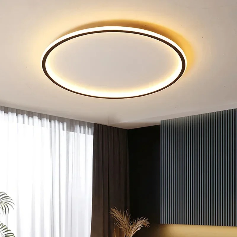 Nordische runde LED-Deckenleuchte im minimalistischen skandinavischen Design