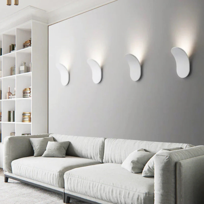 Moderne Wandleuchte im skandinavischen Stil mit minimalistischem nordischem Design, kompakte LED-Wandleuchte für Schlafzimmer, Küche und Wohnzimmer