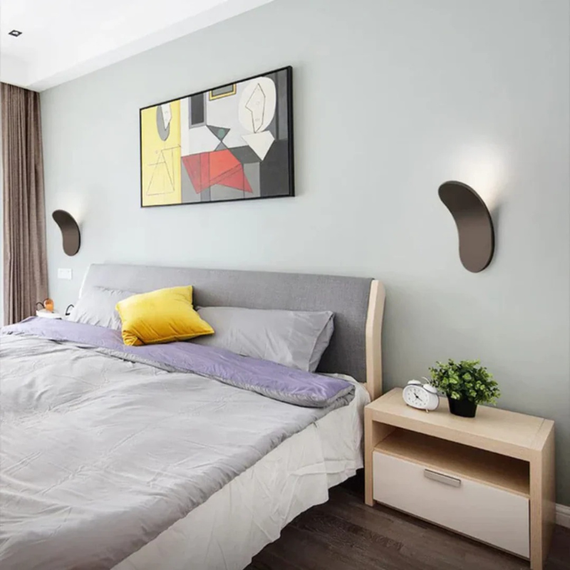 Moderne Wandleuchte im skandinavischen Stil mit minimalistischem nordischem Design, kompakte LED-Wandleuchte für Schlafzimmer, Küche und Wohnzimmer