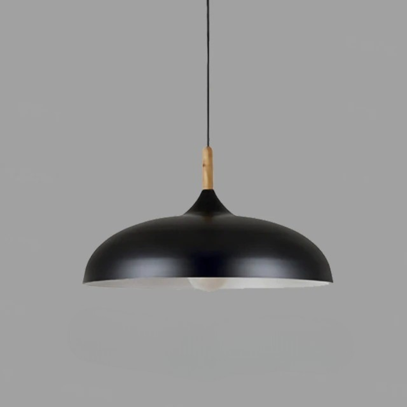 Skandinavische Eichenholz-Deckenleuchte mit verstellbarer Aufhängung und modernem, minimalistischem Design