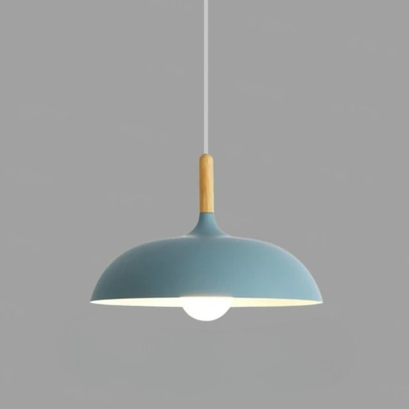 Skandinavische Eichenholz-Deckenleuchte mit verstellbarer Aufhängung und modernem, minimalistischem Design