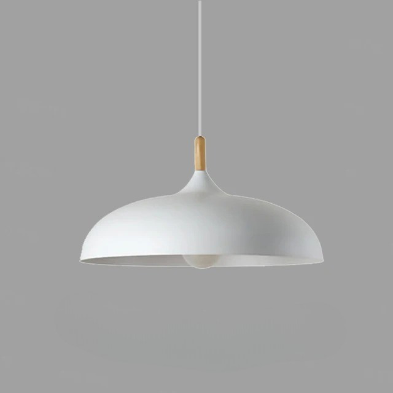 Skandinavische Eichenholz-Deckenleuchte mit verstellbarer Aufhängung und modernem, minimalistischem Design