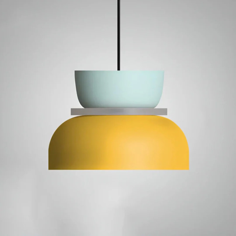 Farbenfrohe LED-Pendelleuchte im Macaron-Design mit energieeffizientem, warmem Licht