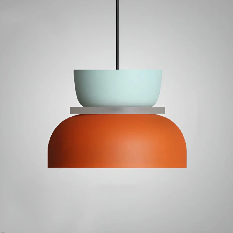 Farbenfrohe LED-Pendelleuchte im Macaron-Design mit energieeffizientem, warmem Licht