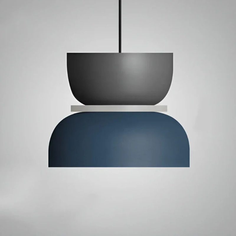 Farbenfrohe LED-Pendelleuchte im Macaron-Design mit energieeffizientem, warmem Licht