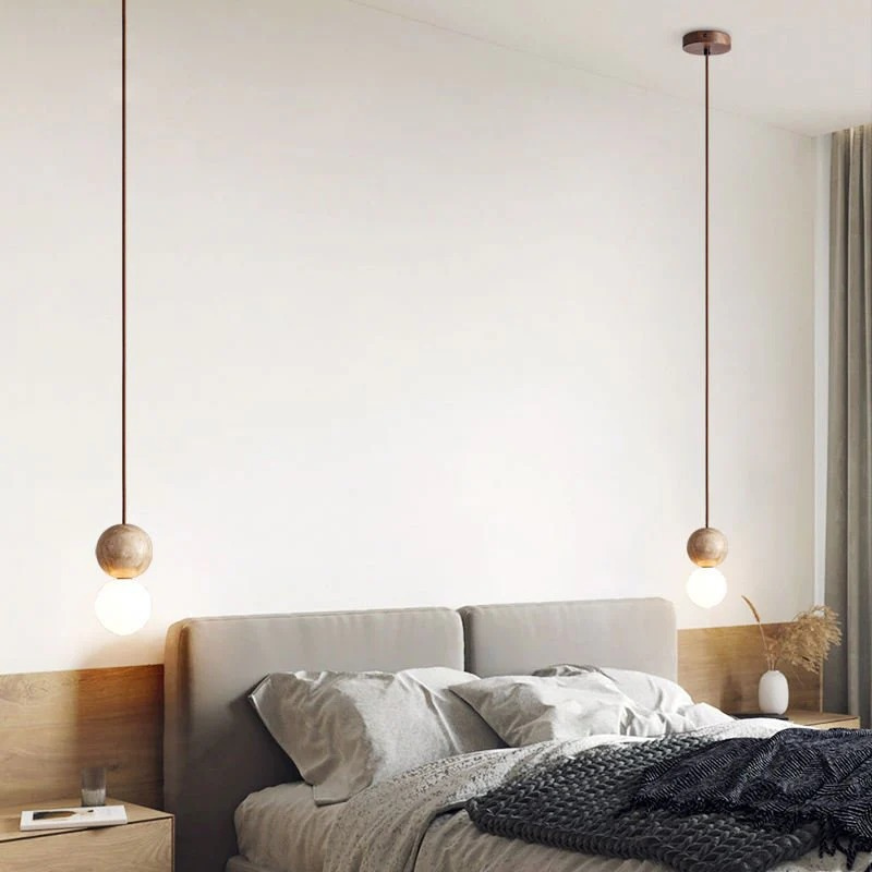 Cremefarbene Wabi Sabi Pendelleuchte mit warmem 3500K-Licht für Ess- und Wohnzimmer.