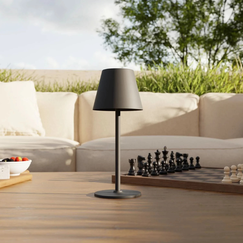 Moderne, wiederaufladbare Tischleuchte mit warmem Licht, Touch Control und schlankem Design